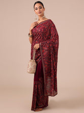 Kashmiri Georgette Saree - House of Surya
